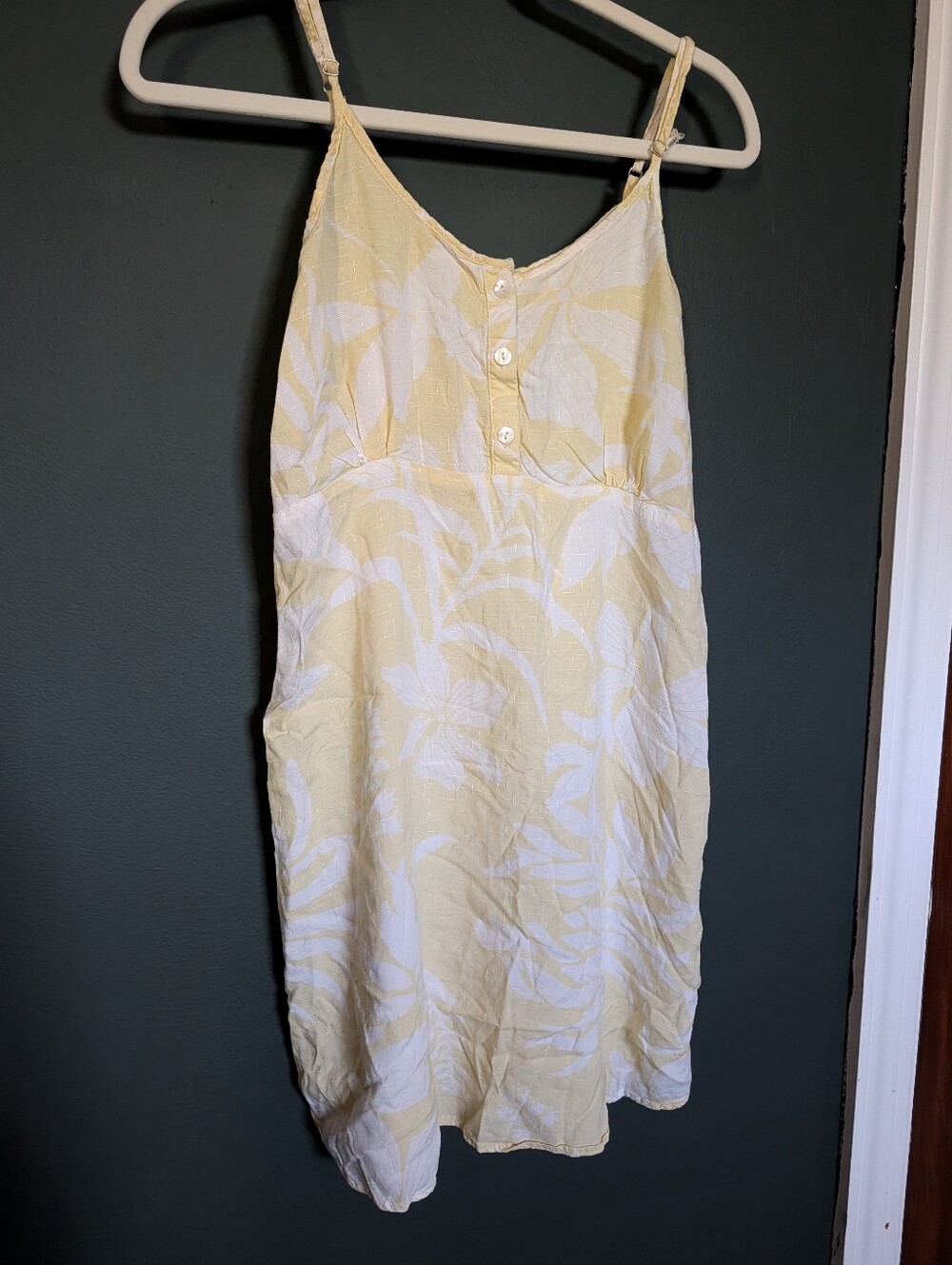 Kiwi + Punch Yellow and White Floral Sundress